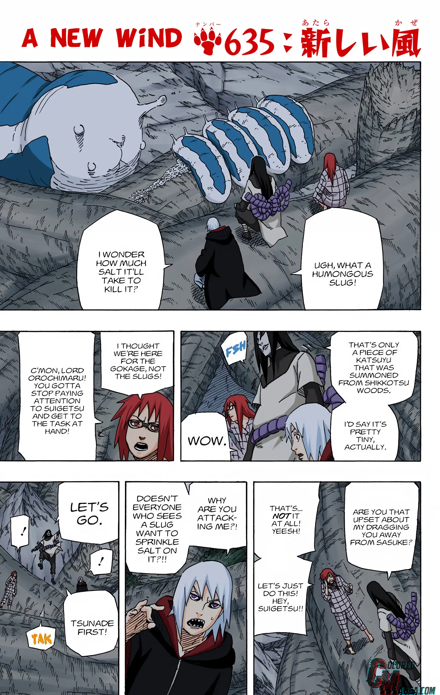 Naruto Colored Manga Online - Chapter 635 - Page 1