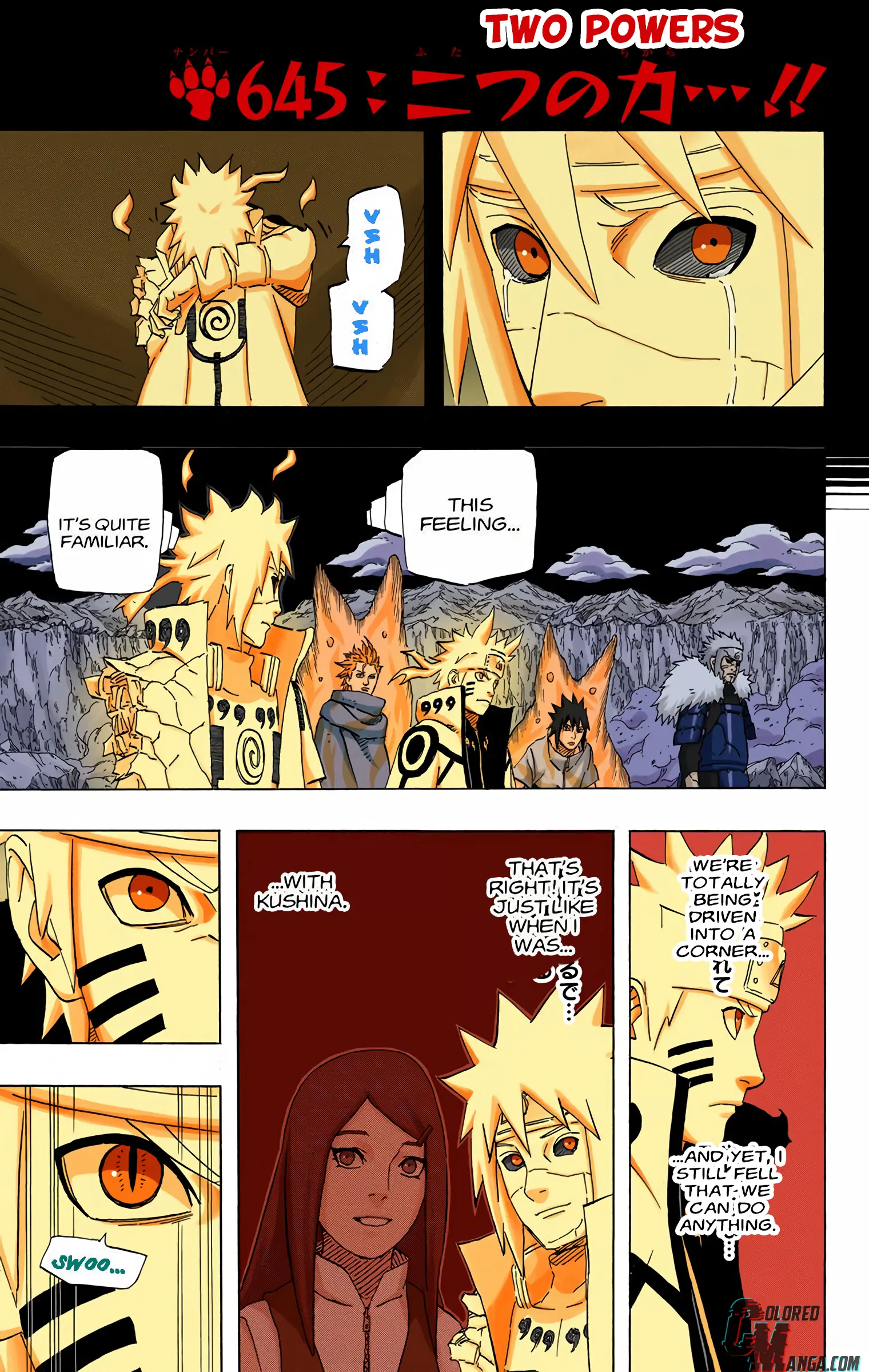 Naruto Colored Manga Online - Chapter 645 - Page 1
