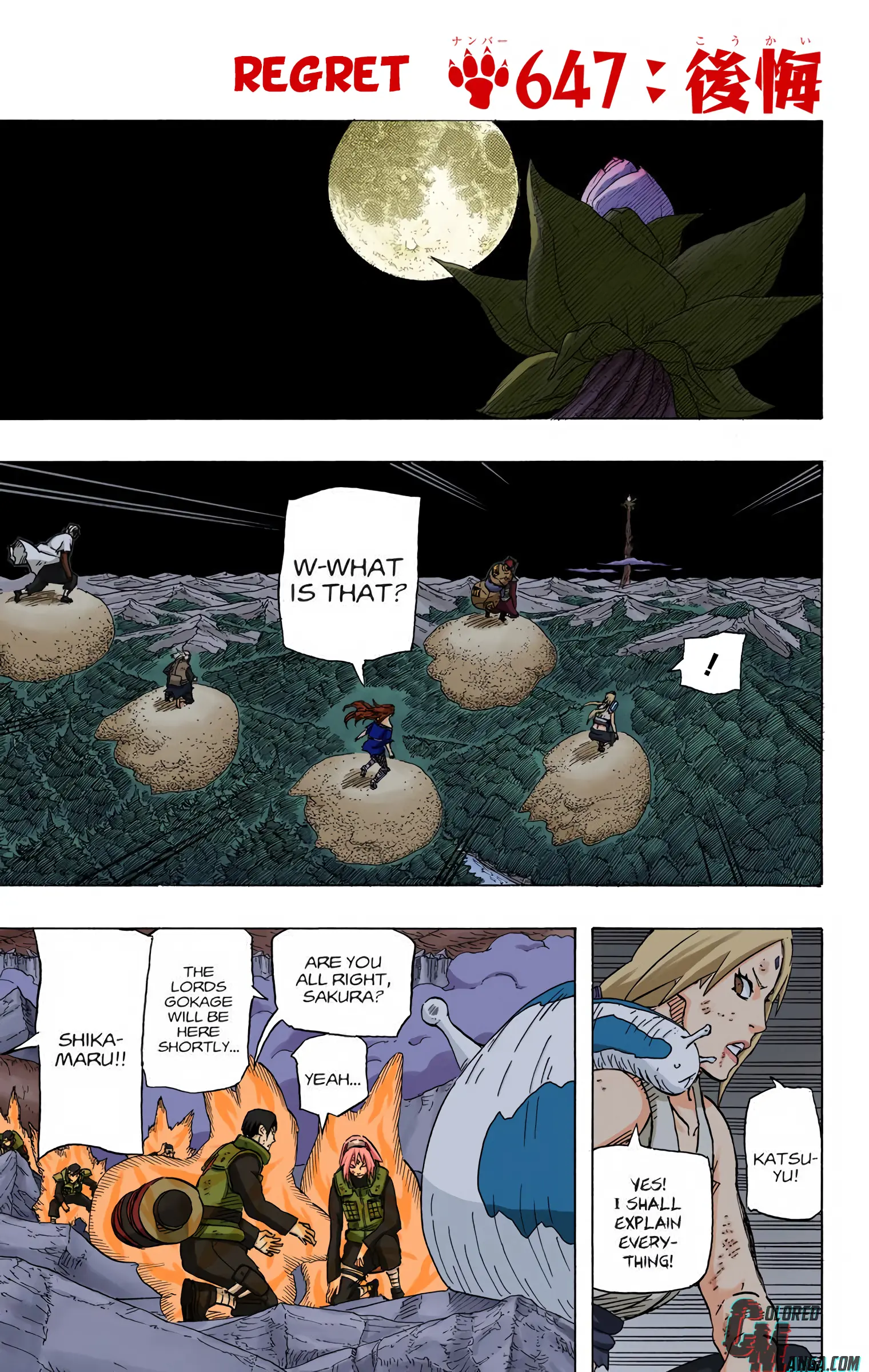 Naruto Colored Manga Online - Chapter 647 - Page 1
