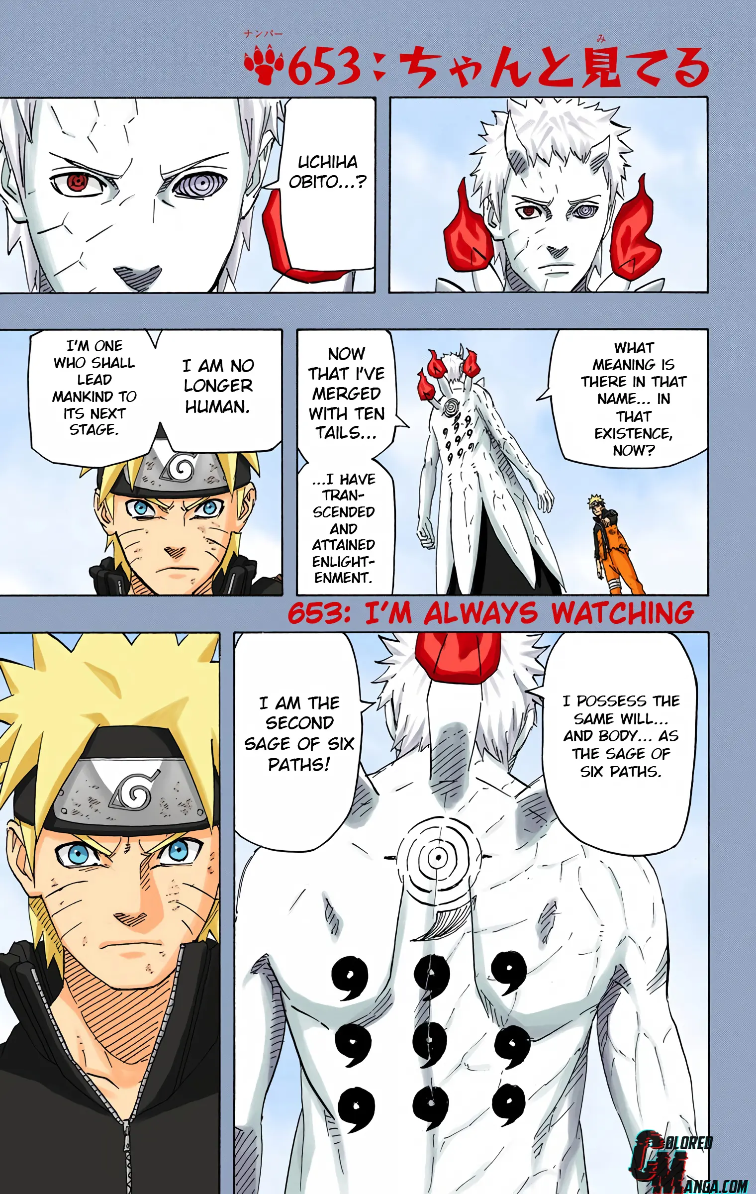 Naruto Colored Manga Online - Chapter 653 - Page 1
