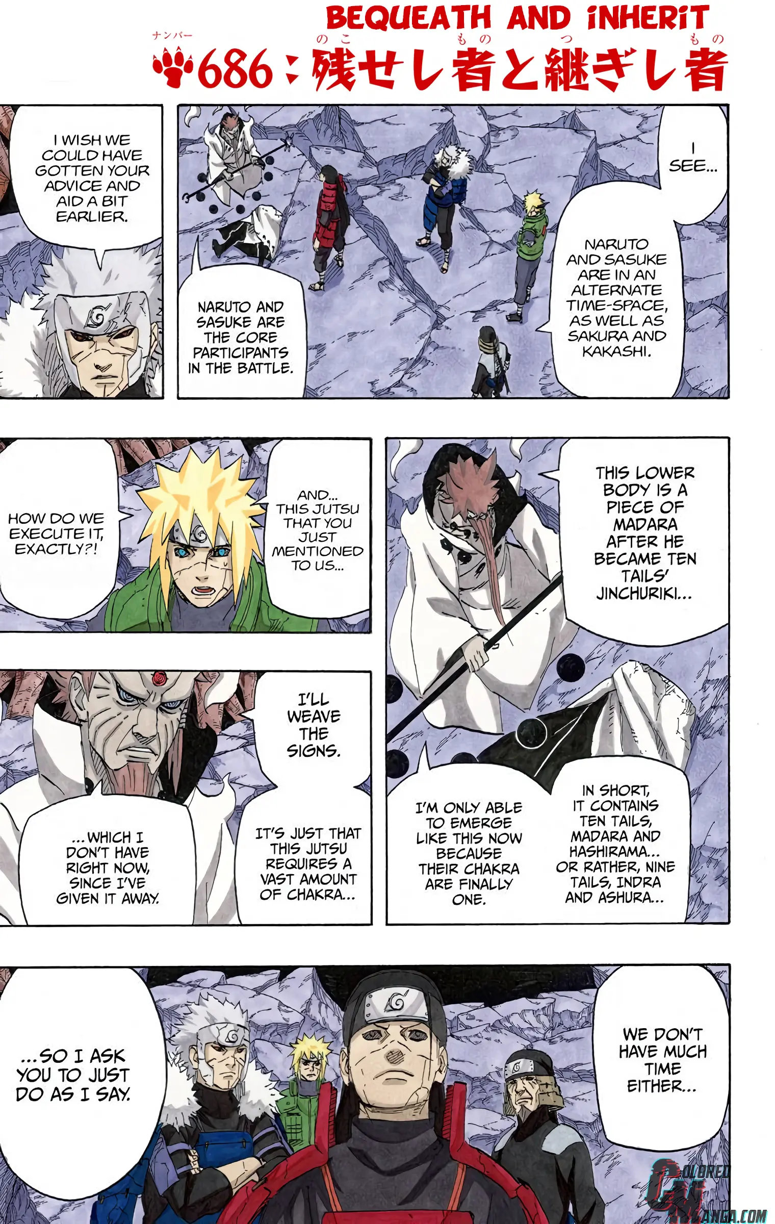 Naruto Colored Manga Online - Chapter 686 - Page 1
