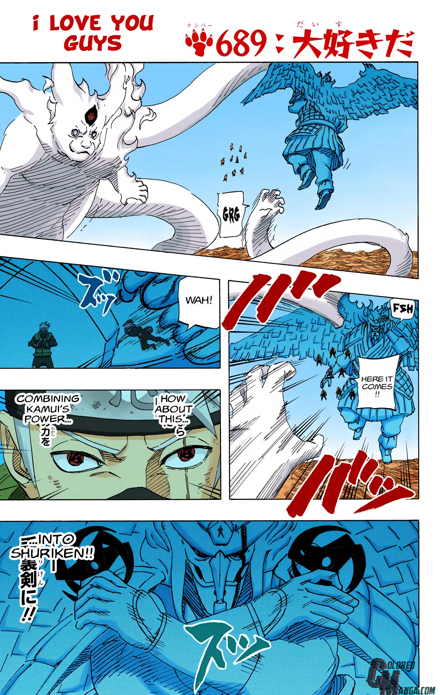 Naruto Colored Manga Online - Chapter 689 - Page 1