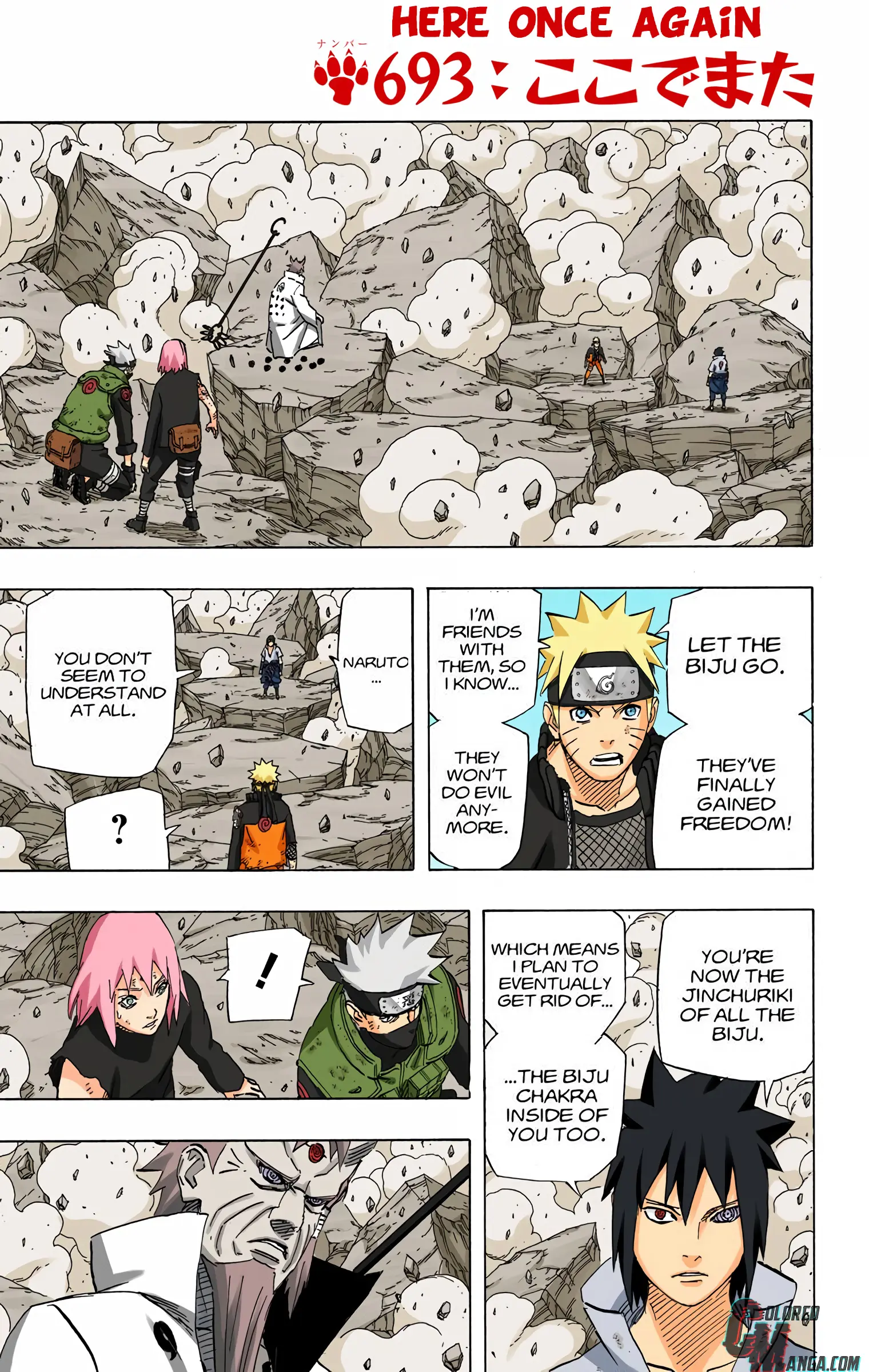 Naruto Colored Manga Online - Chapter 693 - Page 1
